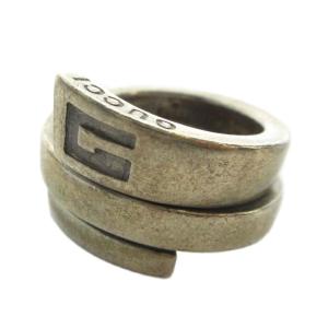指輪 リング Silver925 ロゴ アクセサリー 7号 シルバー色 GY11 /MQ OH