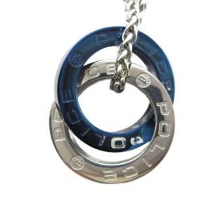 ネックレス アクセサリー ペンダント リング ロゴ シルバー色 GY18 /MQ