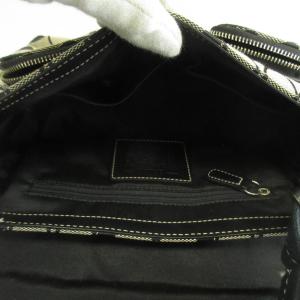 COACH ソーホー シグネチャー フラップ ショルダーバッグ キャンバス レザー ロゴ 黒 ブラック 6835 /XZ