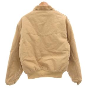 Carhartt ジャケット ブルゾン ジップアップ コーデュロイ切替 パッチ ロゴ ベージュ /FF GY18