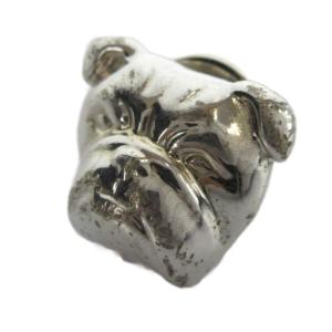 ピンブローチ アクセサリー ロゴ Silver925 ブルドッグ シルバー色 GY18 /MQ