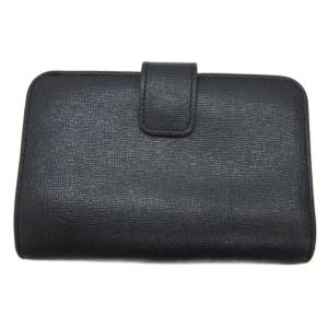 FURLA 二つ折り財布 小銭入れあり レザー 黒 ブラック /YS13 GY18