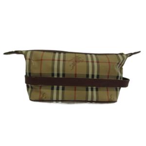 burberrys セカンドバッグ PVC レザー ノバチェック ベージュ