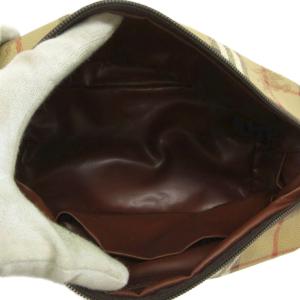 burberrys セカンドバッグ PVC レザー ノバチェック ベージュ