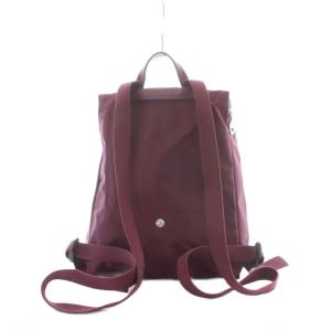 Longchamp リュックサック デイパック ボルドー フラップ ロゴ刺繍 持ち手 /RI OS GY42