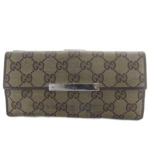 長財布 二つ折り GGキャンバス ベージュ 112715・2888 /YO17 GY17 OH