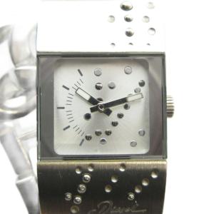 ジャンク品 腕時計 ウォッチ クォーツ ロゴ シルバー色 GY11 /MQ