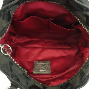 COACH ポピー POPPY ハンドバッグ ショルダー 2WAY キャンバス レザー シグネチャー ロゴ 黒 ブラック