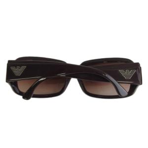 EMPORIO ARMANI 眼鏡 サングラス セルフレーム グラデーション スクエア ロゴ 6114-125 紫 パープル EA 9342/F/S