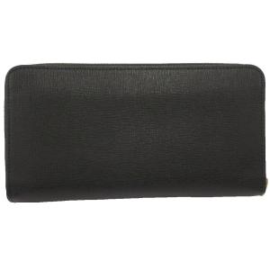 FURLA 長財布 ウォレット サイフ ラウンドファスナー開閉 黒 ブラック ロゴプレート /SD GY18