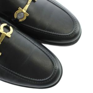 Salvatore Ferragamo ローファー ガンチーニ 8.5 ブラック