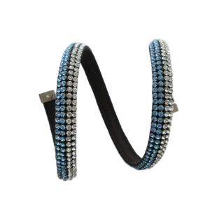 SWAROVSKI ブレスレット アクセサリー バングル クリスタル 青 ブルー シルバー色 GY18 /MQ