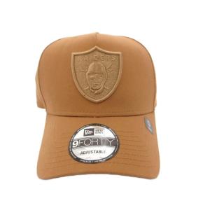 NEW ERA RAIDERS 9FORTY ラスベガス・レイダース キャップ 帽子 刺繍 ベージュ /FF GY18