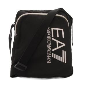 EA7 ショルダーバッグ ナイロン 斜め掛け クロスボディ ロゴ メッシュ 黒 ブラック /KB