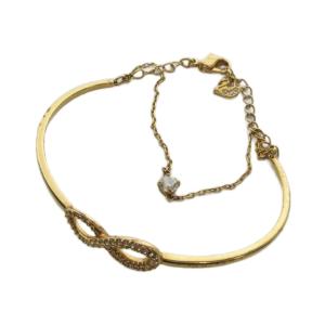 ブレスレット アクセサリー バングル ロゴ ゴールド色 GY18 /MQ