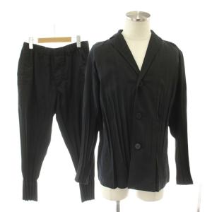 18SS セットアップ プリーツ加工 ブラック ME81FF251 ME81FU252