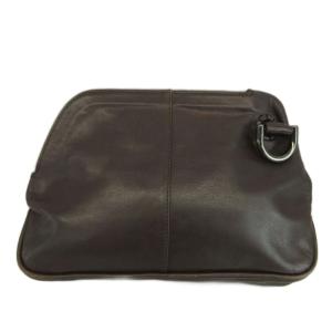 ACCESSORY ヴィンテージ ショルダーバッグ レザー 茶色 ブラウン /XZ GY11