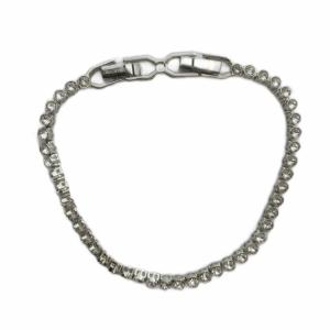 ブレスレット アクセサリー バングル ロゴ シルバー色 GY18 /MQ