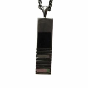 ネックレス アクセサリー ペンダント ロゴ 黒 ブラック GY18 /MQ