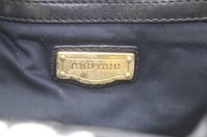 miumiu ハンドバッグ 2way レザー ブラック