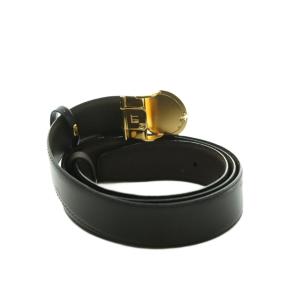 dunhill ベルト レザー ロゴバックル ブラック