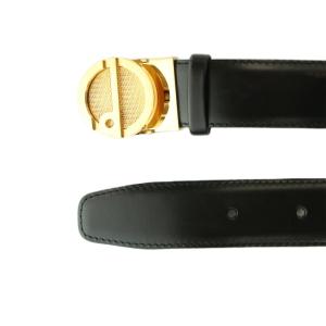dunhill ベルト レザー ロゴバックル ブラック