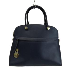 パイパー PIPER ハンドバッグ ショルダー 2WAY サファイアーノレザー ロゴ カデナ ゴールド金具
