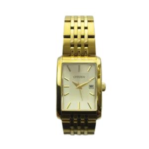 CITIZEN 1012-S097754 腕時計 ウォッチ クォーツ スクエア カレンダー付き ゴールド色 GY18 /MQ