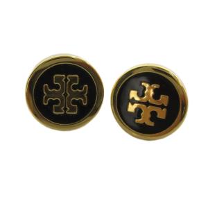 ピアス ロゴ アクセサリー 両耳用 黒 ブラック ゴールド色 GY18 /MQ