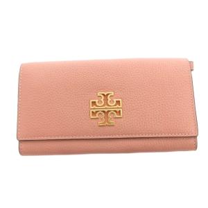 長財布 ウォレット 小銭入れあり 二つ折り レザー ロゴ プレート ピンク /FF  GY18