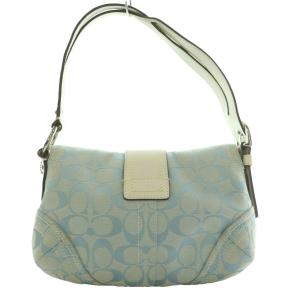 COACH ソーホー ミニショルダーバッグ ライトブルー オフホワイト 10602