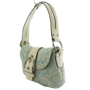 COACH ソーホー ミニショルダーバッグ ライトブルー オフホワイト 10602