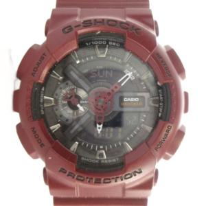 GA-110EW-4AJF 腕時計 ウォッチ クォーツ アナデジ カレンダー付き 赤 レッド GY18