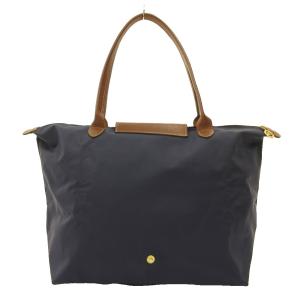 LONGCHAMP トートバッグ ル プリアージュ ナイロン ネイビー 茶 Longchamp ロンシャン-ル・プリアージュ LE PLIAGE トートバッグ