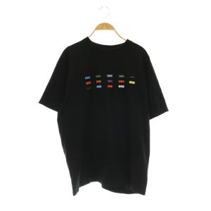 × Lee 53704 LT4250 Tシャツ カットソー 半袖 ロゴ コットン M 黒 ブラック /NR