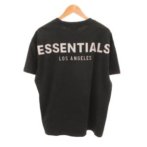 FEAR OF GOD Tシャツ 半袖 背面ロゴプリント M 黒 ブラック クルーネック /TQ G