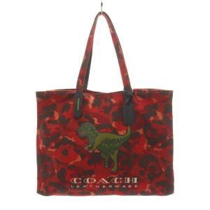 トート 42 カモ プリント アンド レキシートートバッグ レッド CF079