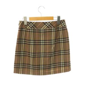 BURBERRY BLUE LABEL バーバリー-台形スカート ミニ ノバチェック柄