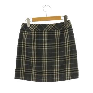 BURBERRY BLUE LABEL バーバリー-台形スカート ミニ ノバチェック柄