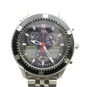 ジャンク品 C650-T000975 JAL Eco-Drive エコドライブ 腕時計 ソーラー ウォッチ