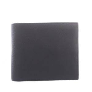 二つ折り財布 レザー 小銭入れあり 黒 ブラック /SR GY18