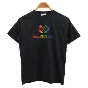 レインボー ロゴ Tシャツ M ブラック