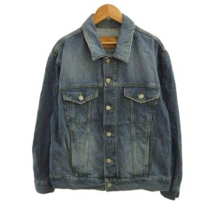 デニムジャケット ヴィンテージ加工 48 ブルー