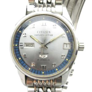 ジャンク品 71103463 腕時計 自動巻き ウォッチ カレンダー付き シルバー色 GY18 /MQ