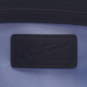 Kitamura ハンドバッグ ショルダーバッグ 2WAY レザー ロゴ ネイビー /YO1 GY13