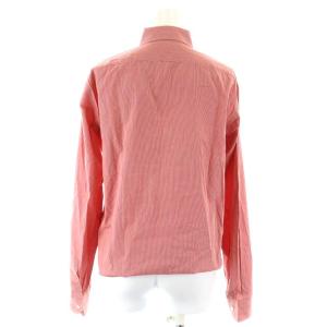 ETRO シャツ ブラウス 長袖 ロゴ刺繍 総柄 44 レッド