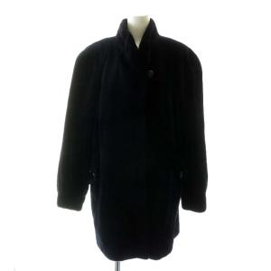 legacy 毛皮 コート ロング丈 シェアード F ネイビー