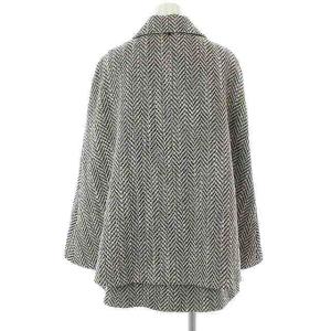 M'S GRACY 20AW クラシカルマントコート 38 黒 白