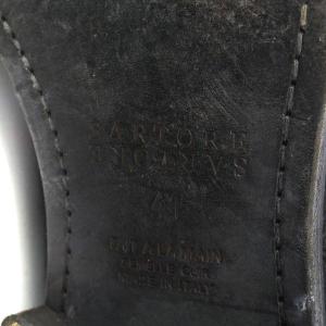SARTORE ムートンブーツ ショートブーツ シューズ ベルト ヒール 41 ブラック