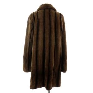SAGA MINK 金サガロイヤル 毛皮コート ロングコート ミンク シェアード ブラウン